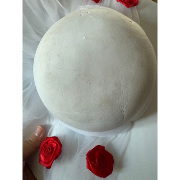 Disney Mary Poppins costume white dres with red roses - Picture 9 of 15